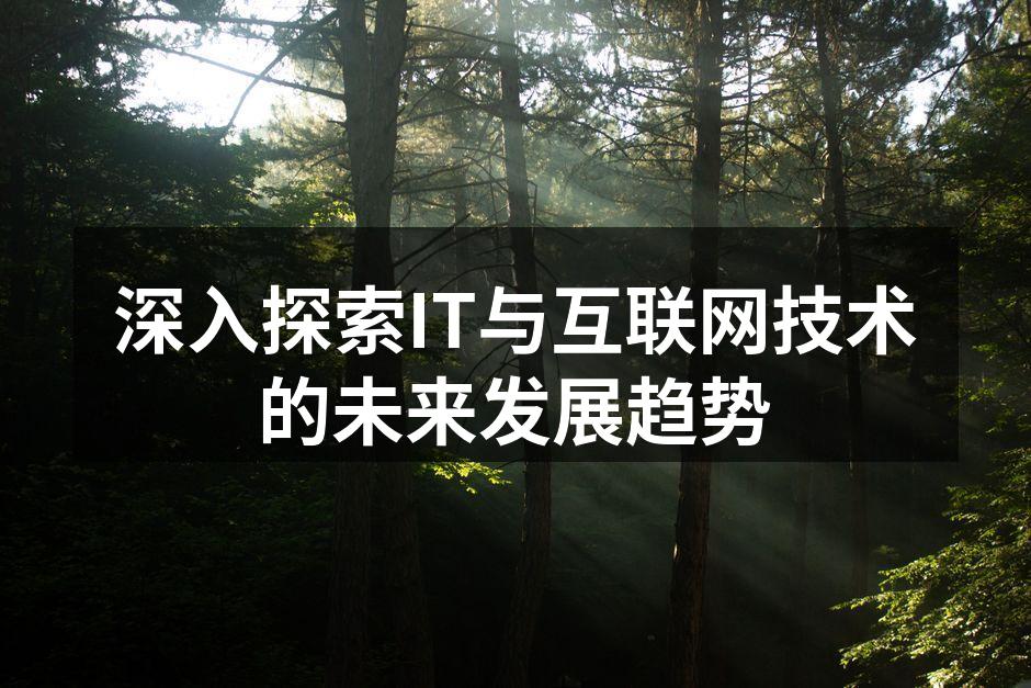 深入探索IT与互联网技术的未来发展趋势
